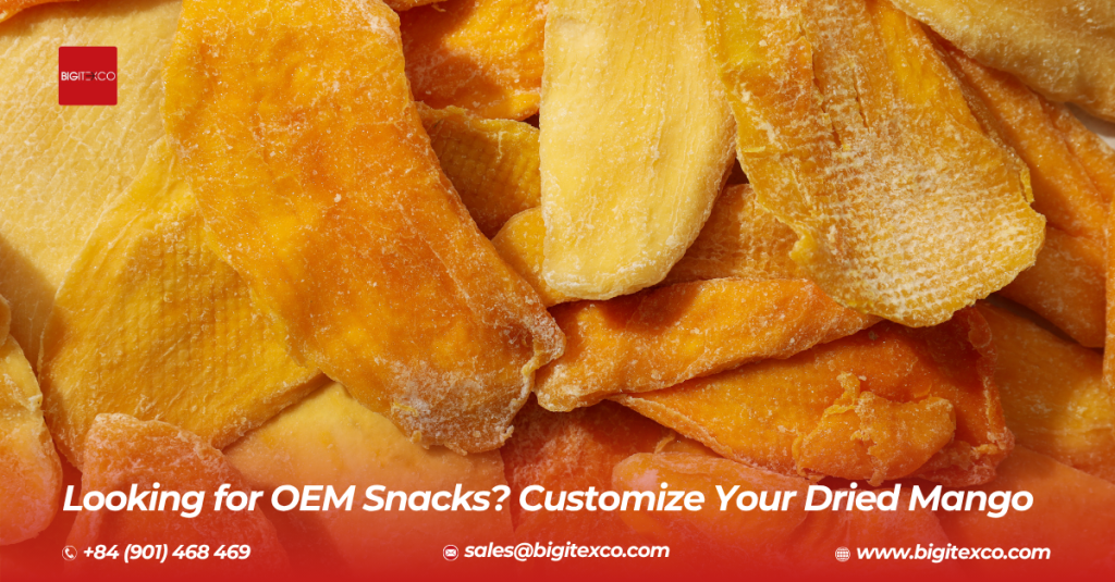 oem snacks dried mango
