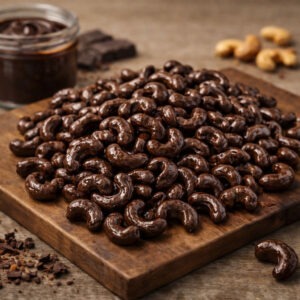 Roasted Cashews Coated in Chocolate
