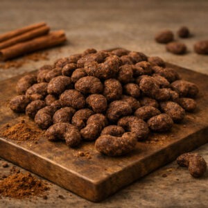 Roasted Cashews Coated in Cinnamon